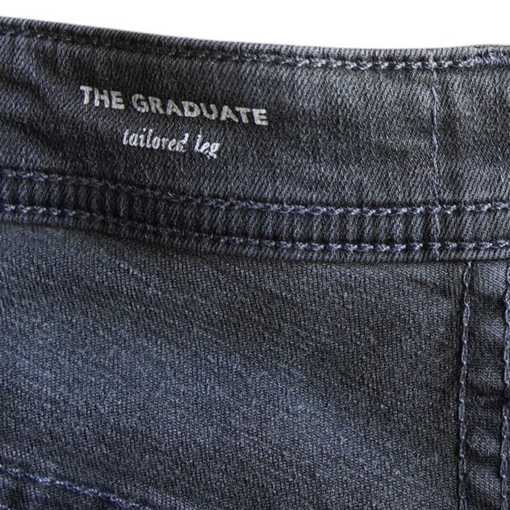 AG Adriano Goldschmied The Graduate Jeans 33R Gray Distressed Straight Leg - Picture 6 of 16